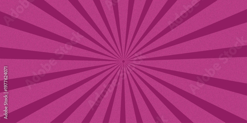 A vibrant abstract vector wallpaper features a colorful sunburst pattern with pink and purple rays, blending retro violet lines and light flare shapes into a textured art backdrop design