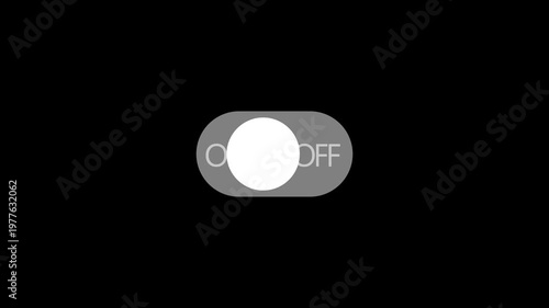 Smooth sliding toggle switch animation for user interface design.
