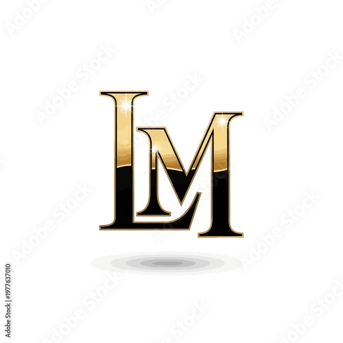 Elegant LM Monogram Logo Design.