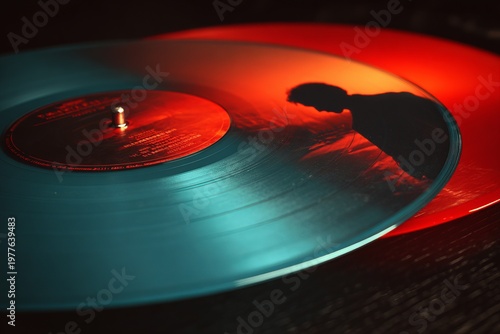 vinyl LP playing in a LP Player