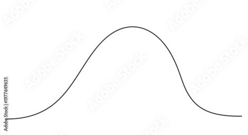 Abstract Curve Line Graph Data Visualization Concept