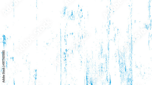 Blue grunge texture with vertical streaks on white background abstract design element