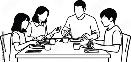 Celebrating global day of parents a family sharing a meal together honoring parental bonds