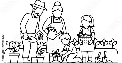 Celebrating global day of parents a family gardening together honoring parental bonds and love