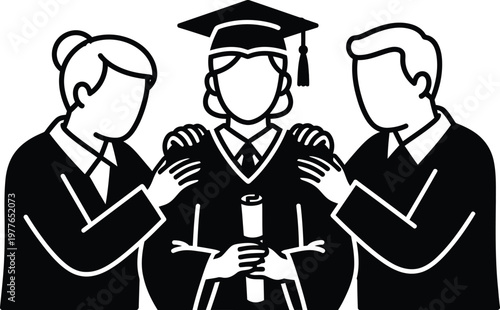 Celebrating global day of parents family support at graduation honoring parental love and achievement