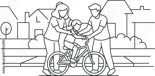 Celebrating global day of parents a loving family bike ride honoring parenthood and family bonds