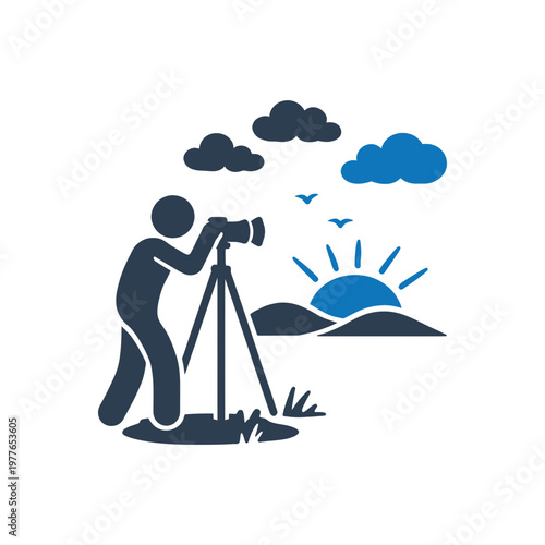 Landscape Photography Adventure Icon