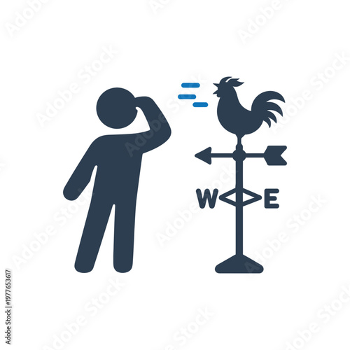 Seeking Wind Direction Icon