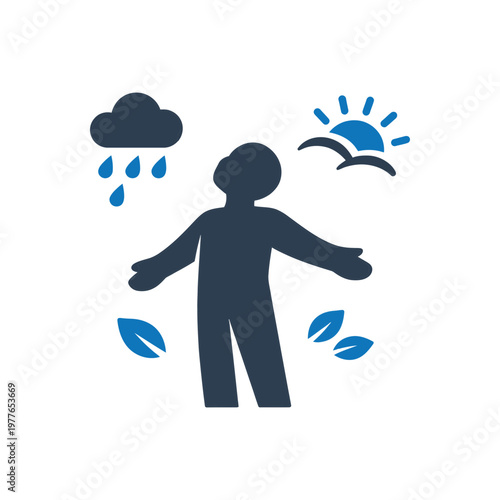 Harmony With Nature Elements Icon