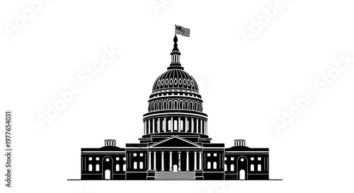 The United States Capitol Building illustration.