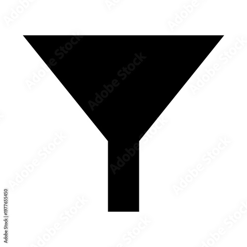 Funnel black icon