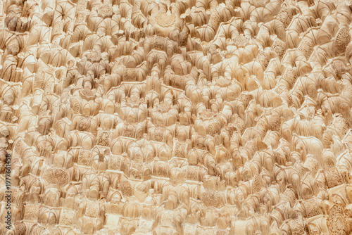 Bilde på lerret Muqarnas dome in alhambra showing intricate islamic architecture details and geo