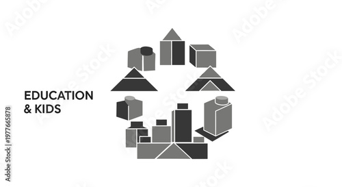 A clean, minimalist design evokes feelings of family, childhood, and connection. Ideal for marketing materials related to parenting or family-friendly