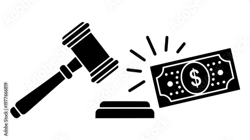 Personal finance icon set, collection of 16 black solid icons representing savings, income, spending, budgeting, healthcare, education, shopping and investments, minimalist vector style, white backgro