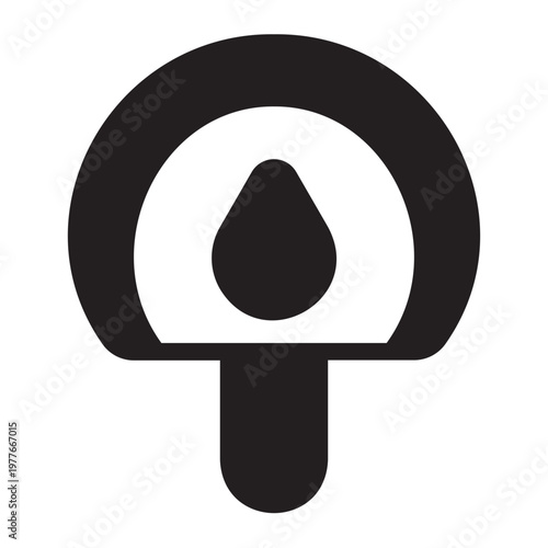 sugar blood level glyph icon