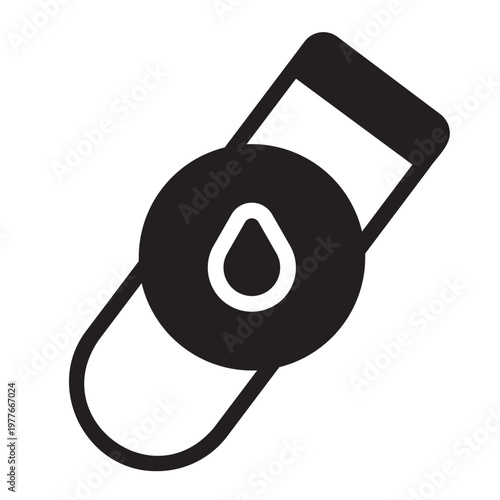 test tube glyph icon