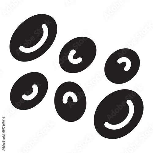 blood cells glyph icon