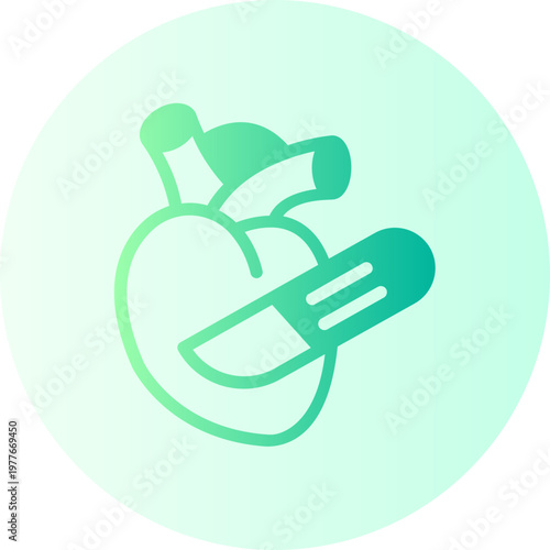 surgery gradient icon