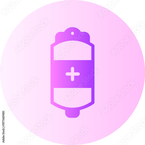 blood bag gradient icon