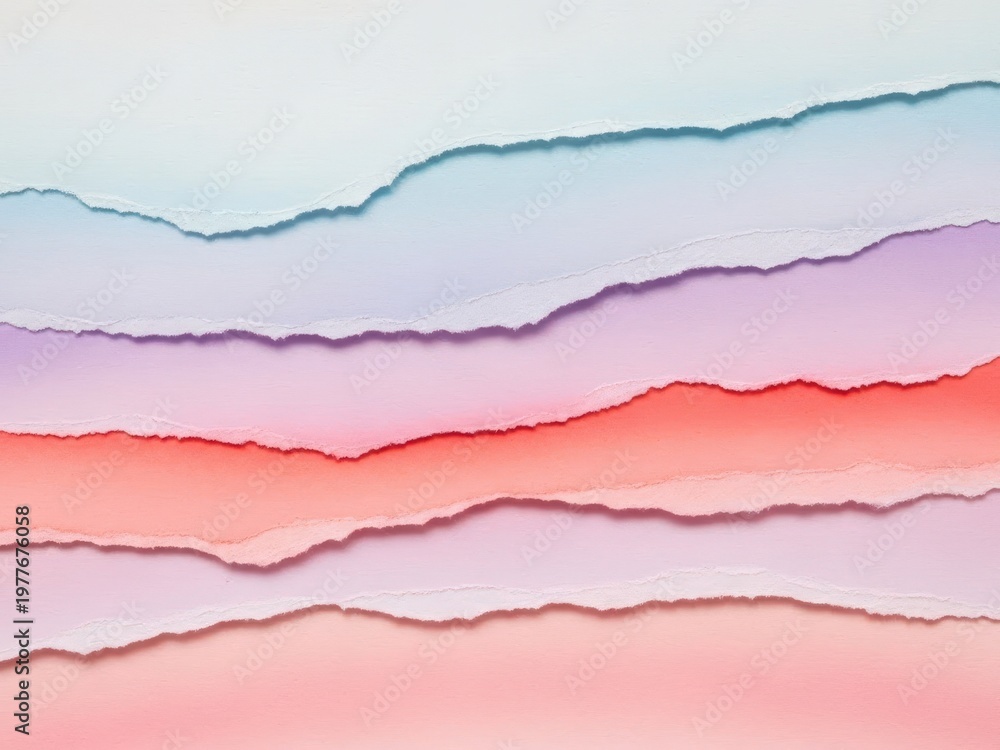 Naklejka premium Abstract layered wavy lines with gradient background