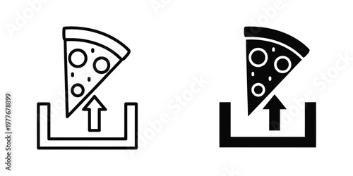 Comparison of pizza box designs with different structural support illustrations