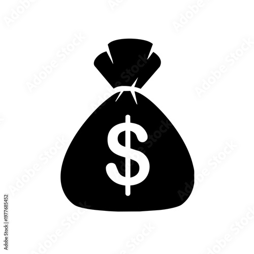 Financial Fortress: A simple yet powerful illustration of a money bag, the universally recognized symbol of wealth and financial stability.