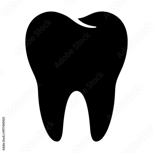 Illustration of a molar tooth for dental care and oral health related designs and projects vector