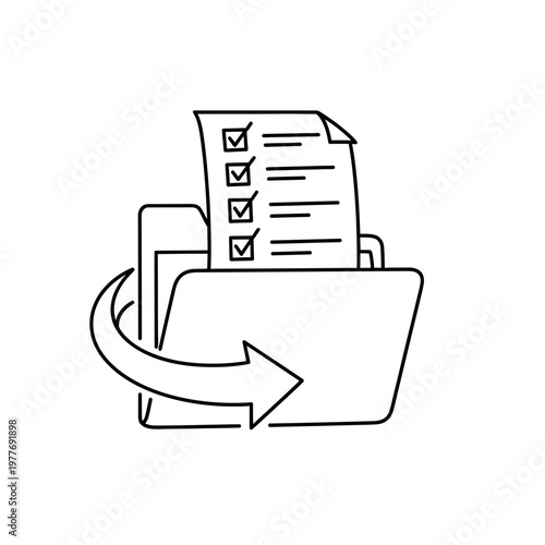 Moving documents to a new folder.