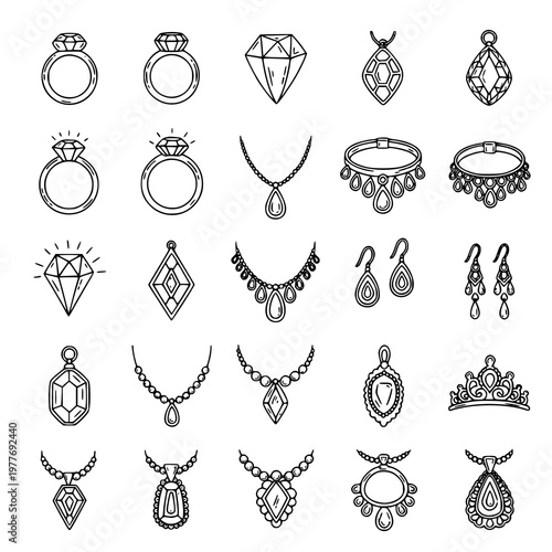 Vintage Handcrafted Jewelry & Symbolic Charms Icon Collection Set