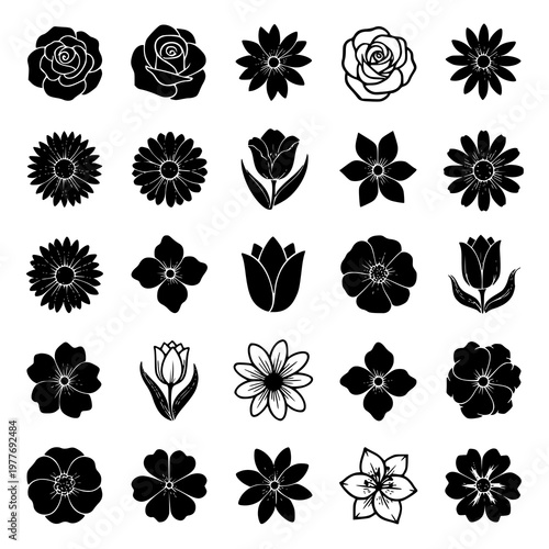 Elegant Minimalist Floral Patterns Vector Set for Designers