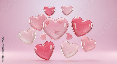 pink heart background