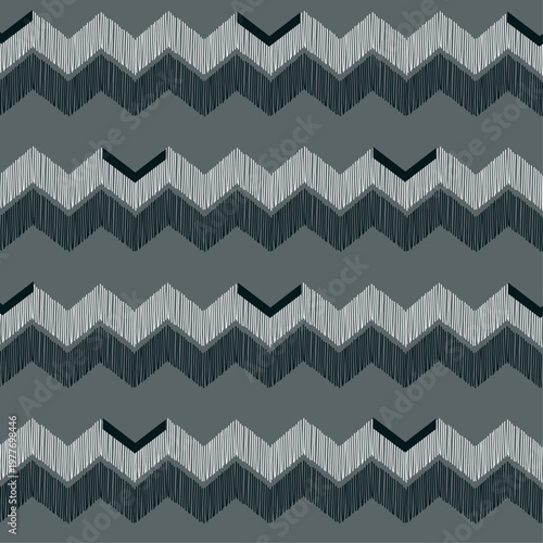chevrons graphiques gris en illustration pour impression