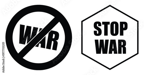 No war symbol icon, prohibition style emblem showing peace and anti-war message with crossed weapon or conflict elements removed, symbol for harmony, diplomacy, and non-violence, vector illustration.