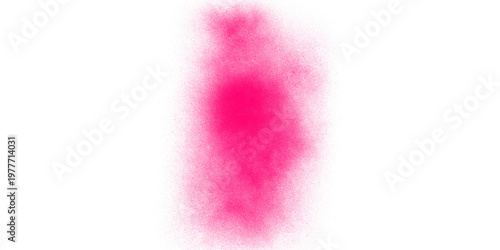 Canvastavla A vibrant pink light shines brightly against a dark background