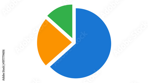 Free Download Minimalist Vector Icon Illustration of a Colorful Pie Chart for Data Analytics, Business Statistics, Financial Reporting, and Information Visualization, Scalable Flat Design AI-Generated Graphic. - GFXLoad