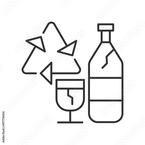 Glass Recycling Icon