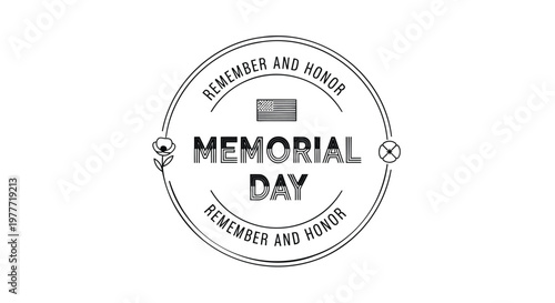 Stylized circular badge honoring service and sacrifice, a timeless emblem of national remembrance and gratitude for heroes