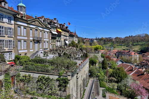 Fotografi Aussicht vom der Münsterplattform auf das Mattenquartier in Bern