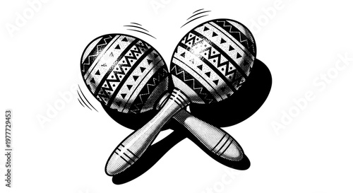 Traditional african drums with intricate patterns and craftsmanship