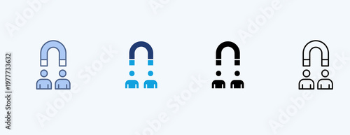 Employee Retention Multiple Icon Illustration Vector
