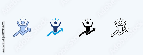 Motivation Multiple Icon Illustration Vector