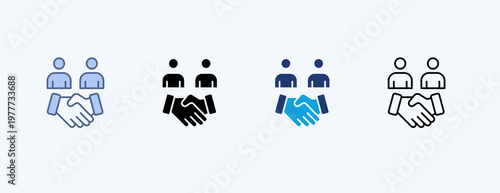 Employee Relations Multiple Icon Illustration Vector