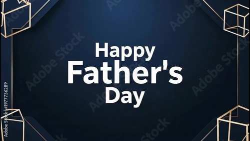 Elegant happy father day card
