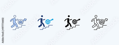 Career Multiple Icon Illustration Vector