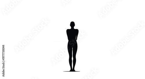 silhouette of a woman standing alone