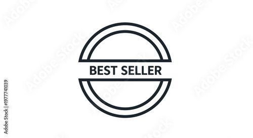 Best Seller Label Icon Design.