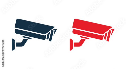 Surveillance Camera Icons: Security and Monitoring