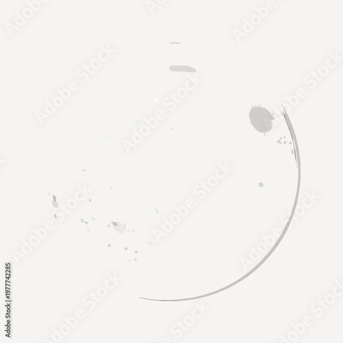 Minimalist Flat Vector Illustration of a Full Moon with Detailed Lunar Craters and Surface Textures Isolated on White Background, Celestial Night Sky Concept for Space and Astronomy Designs
