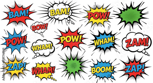 Comic Book Sound Effects Collection - Bam Pow Wham Zap Boom!