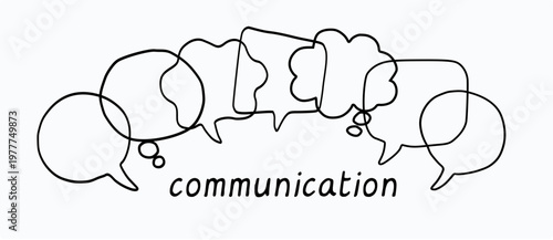 Communication illustration speech bubbles text talk balloon vector 